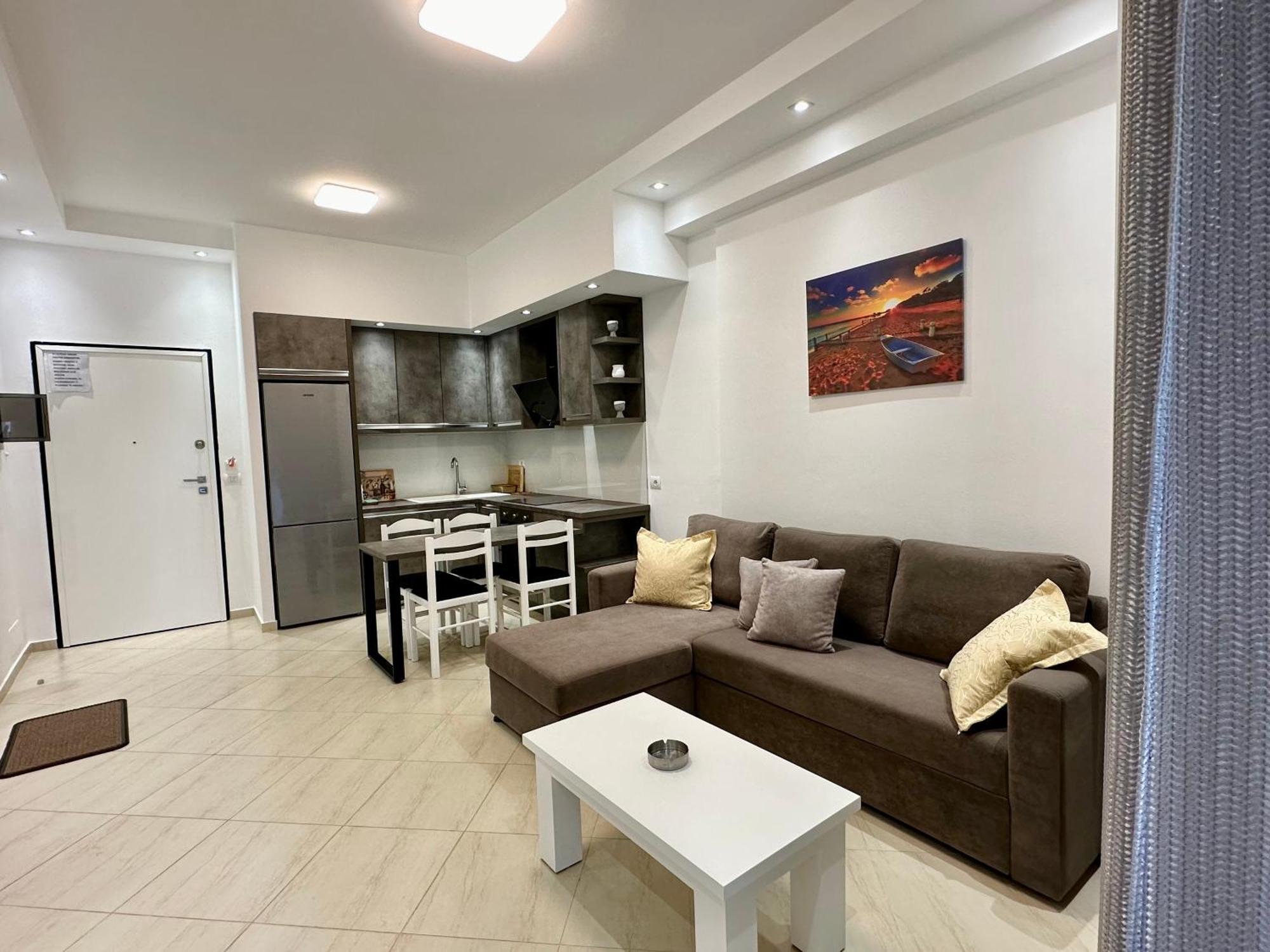 Aqua Apartments Seaview Sarande Bagian luar foto